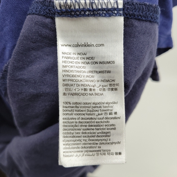 Calvin klein Jeans Womens Two Tone Blue Tank Top Size L - Picture 9 of 14